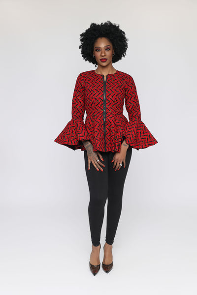 Amara  African Print Top