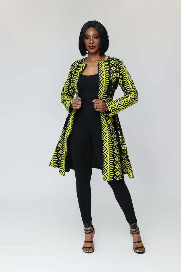 Segun African Print Jacket Dress