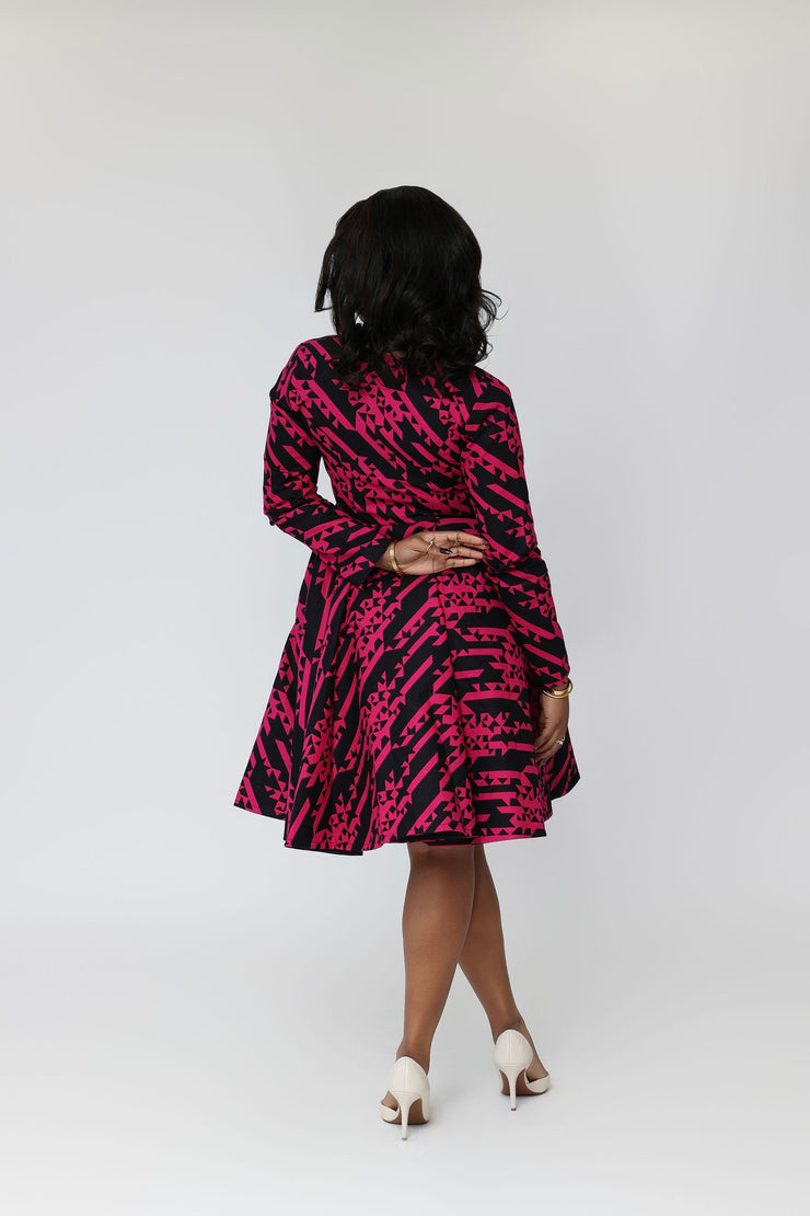 Olumide Women's African Print Jacket Dress