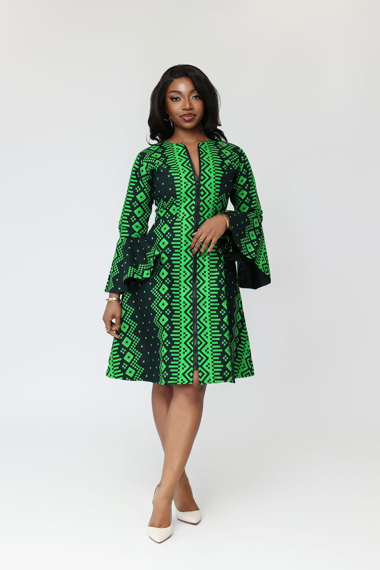 Mama African Print Jacket Dress