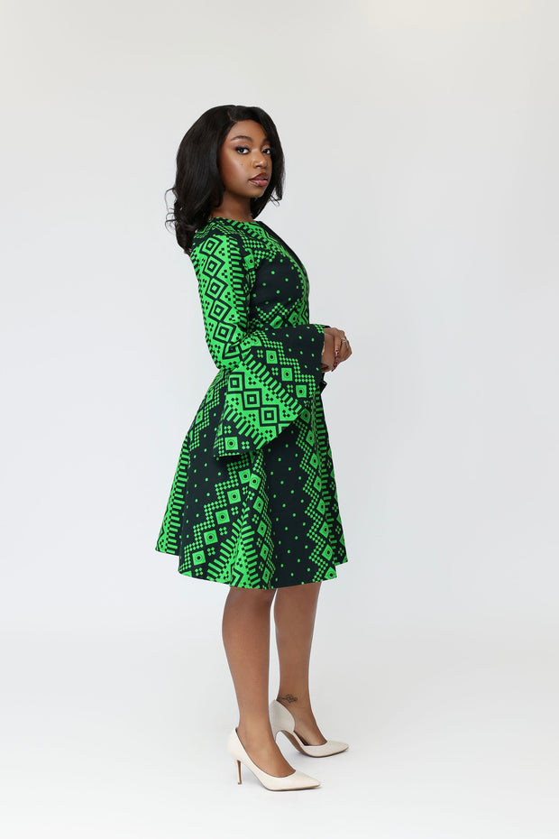 Mama African Print Jacket Dress