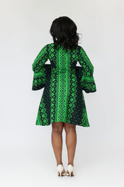 Mama African Print Jacket Dress