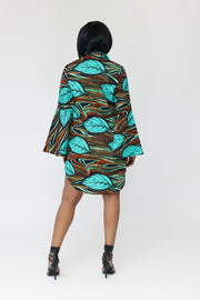 Ada African Print Shirt Dress Pre-order