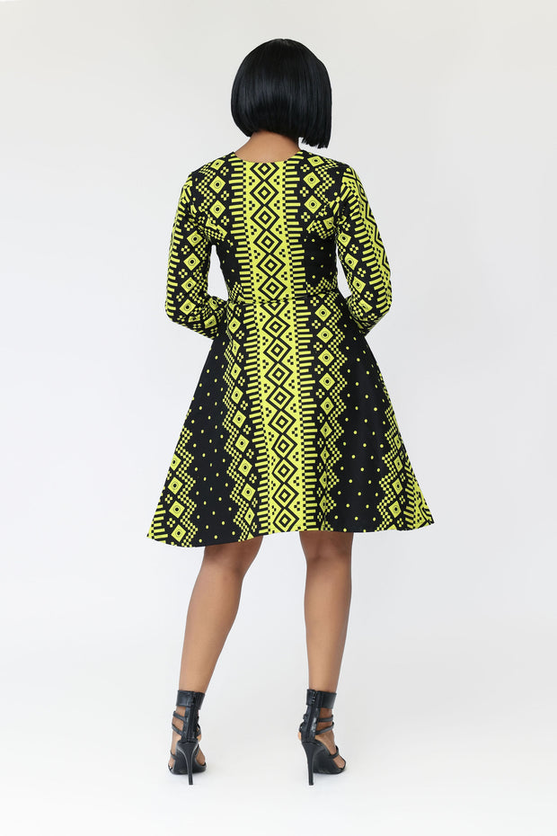 Segun African Print Jacket Dress