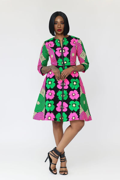 Imade African Print Jacket Dress Pre-order