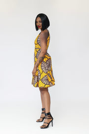 Ikotun African Print  Dress