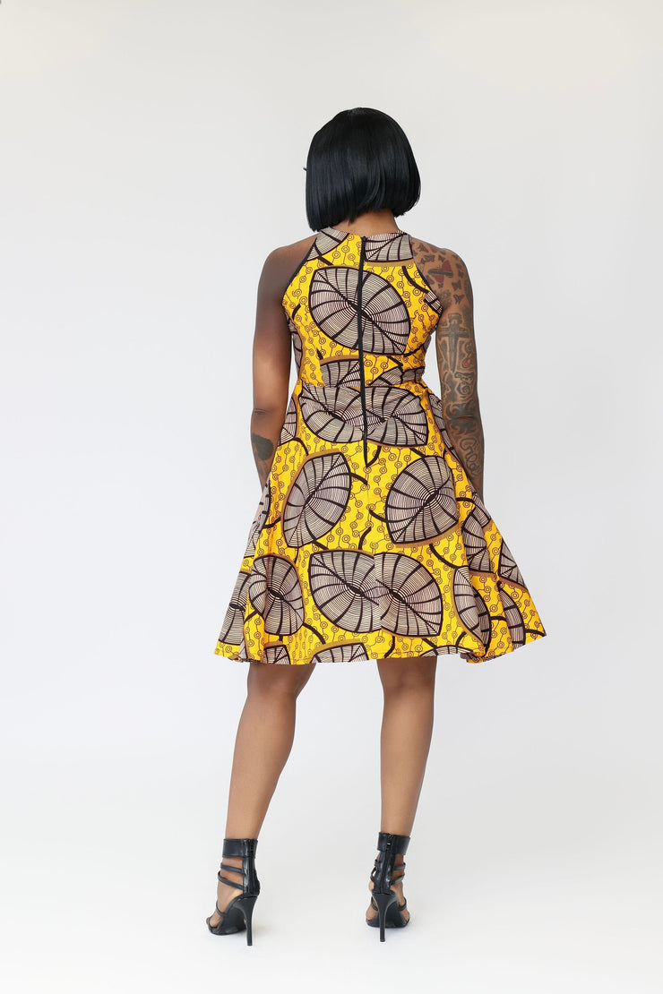 Ikotun African Print  Dress