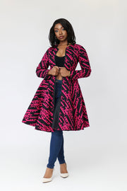 Olumide Women's African Print Jacket Dress