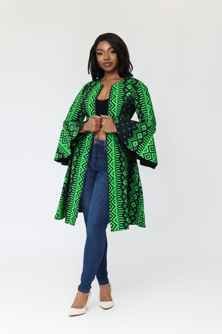 Mama African Print Jacket Dress