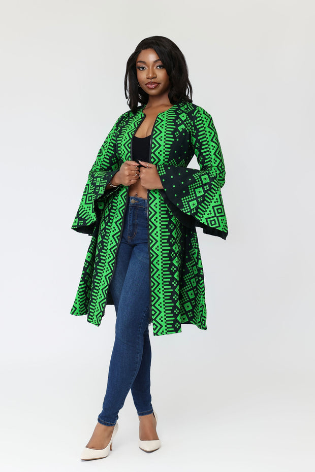 Mama African Print Jacket Dress