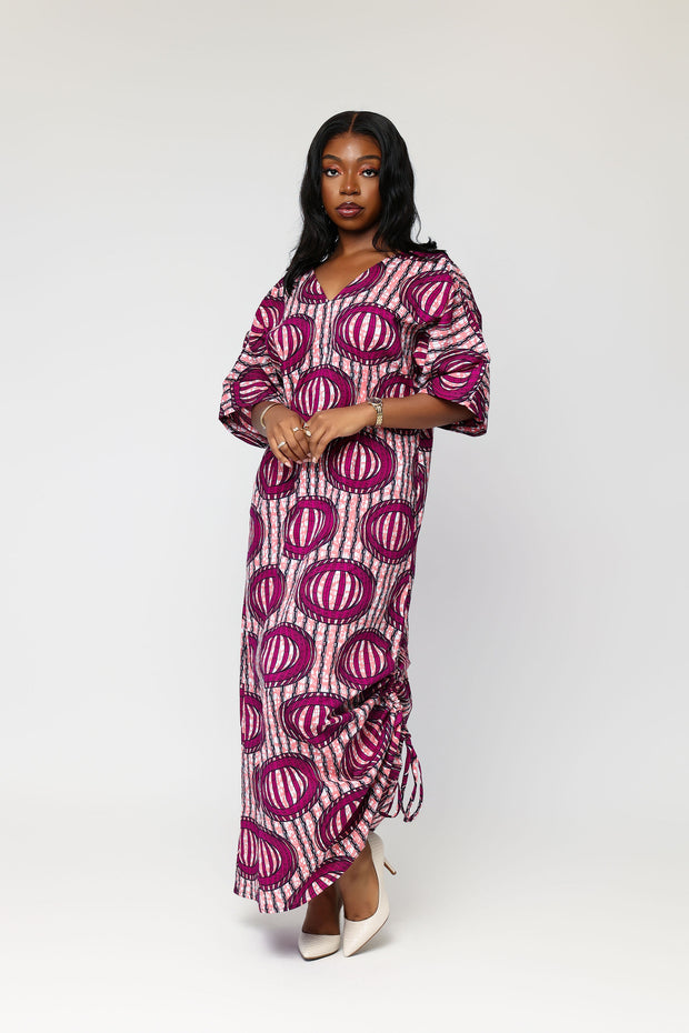 Ewami African Print Kaftan dress