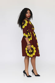 Olumo African Print Dress