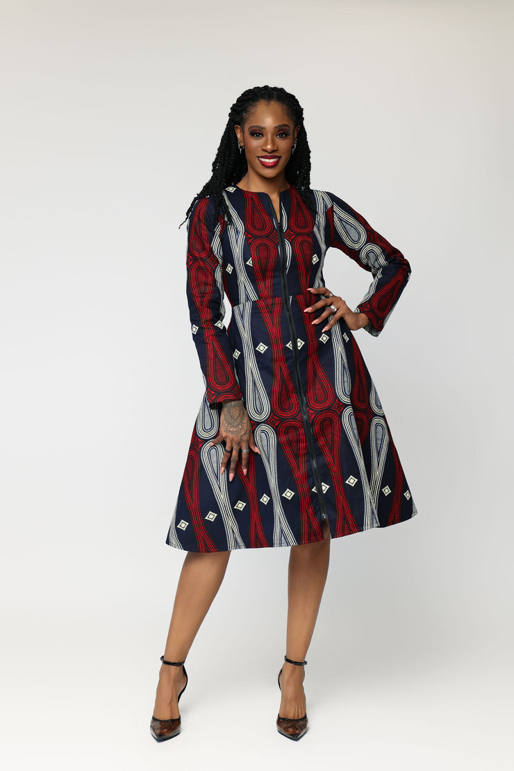 Atupa African Print Jacket Dress