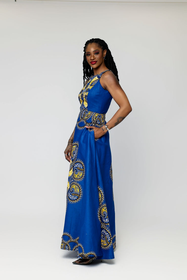 Remi African Print Dress