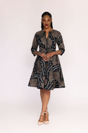 Feyi African Print Dress Jacket