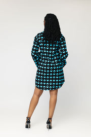 Erin African Print Shirt Dress