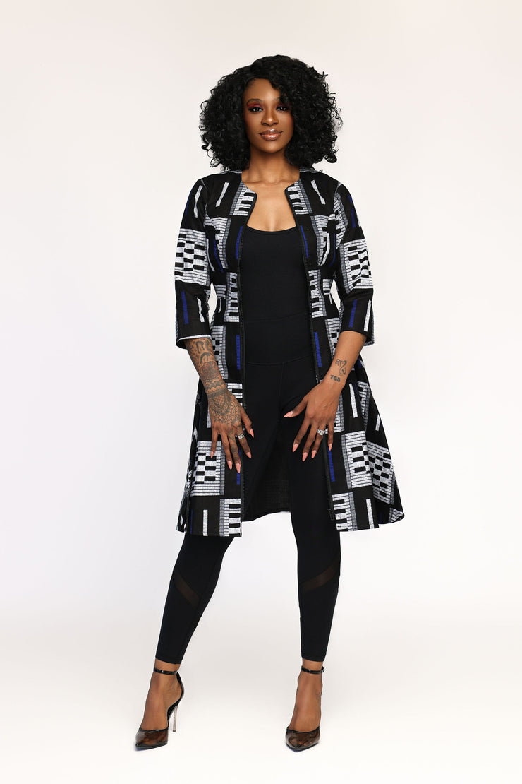 Ayobami African Print Jacket Dress