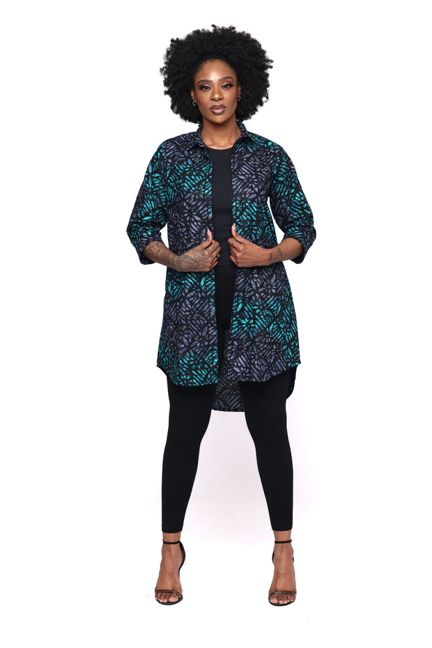 Adila African Print Shirt Dress