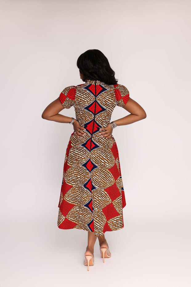 Kani African Print Dress