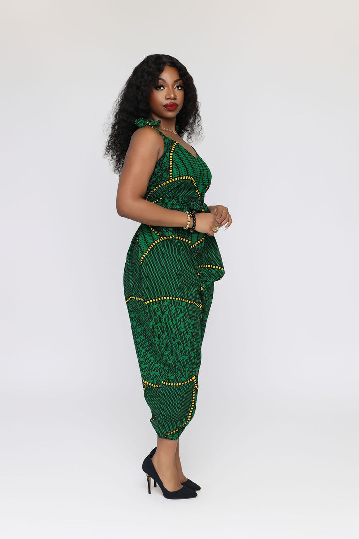 Bamiloye African Print Harem Jumpsuit