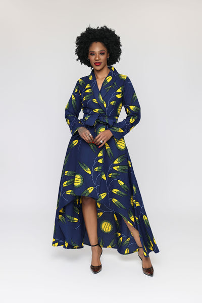 Tope African Print Wrap Dress