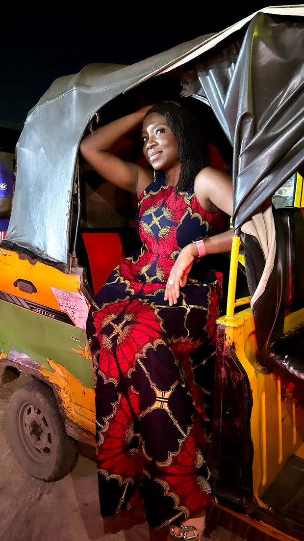 Aanu African Print Maxi Dress