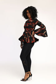 Halima African Print Top