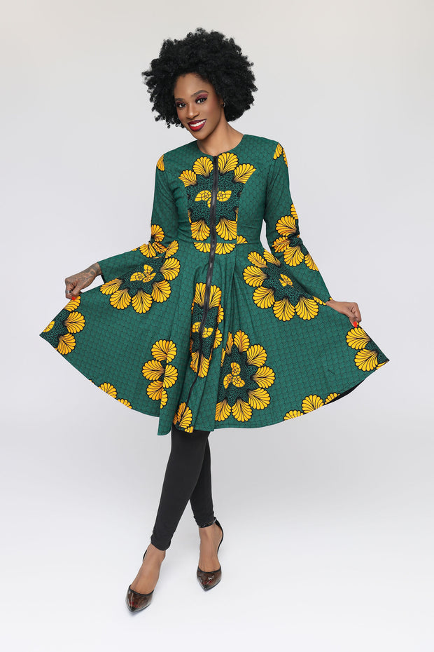 Tolani African Print Jacket Dress