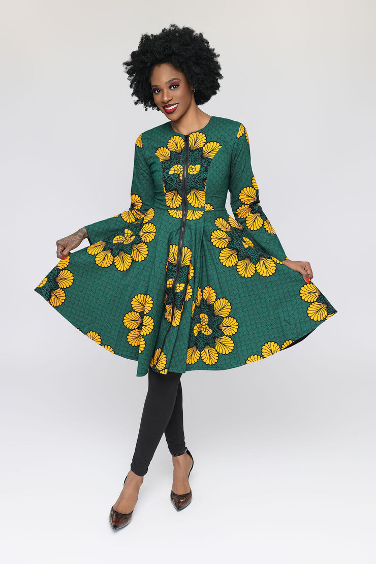 Tolani African Print Jacket Dress