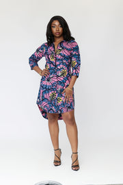 Ibukun African Print Shirt Dress