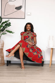 Kani African Print Dress