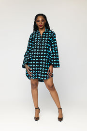 Erin African Print Shirt Dress