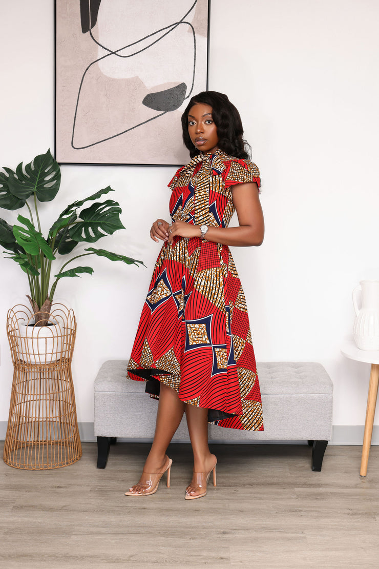 Kani African Print Dress