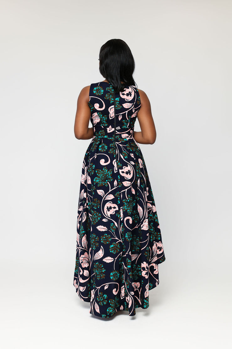 Itunu African Print High low Dress