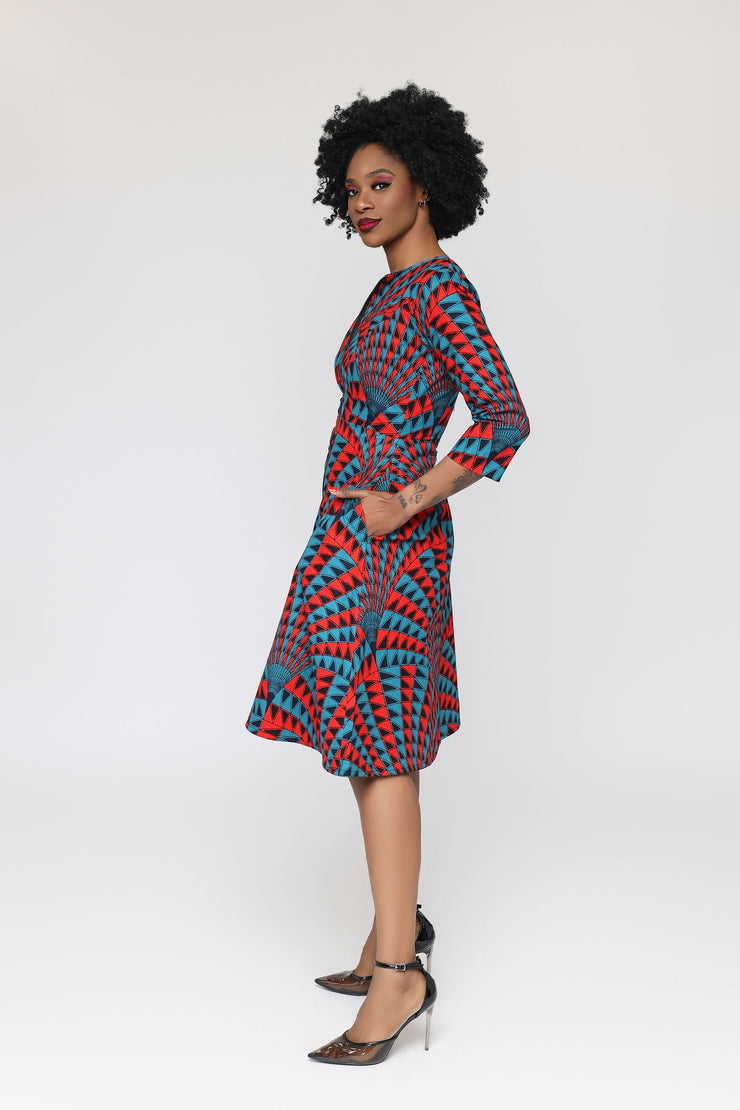 Dozie African Print Jacket Dress