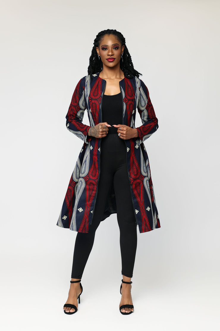 Atupa African Print Jacket Dress