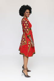 Aguda African Print Jacket Dress