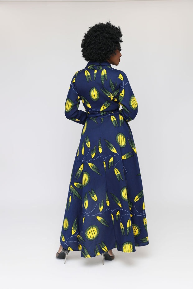 Tope African Print Wrap Dress