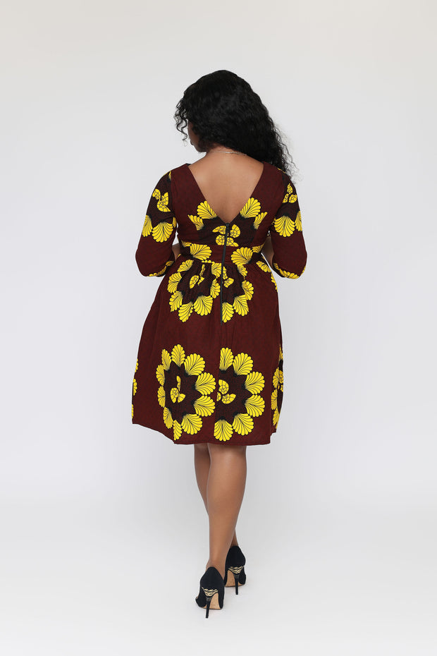 Olumo African Print Dress