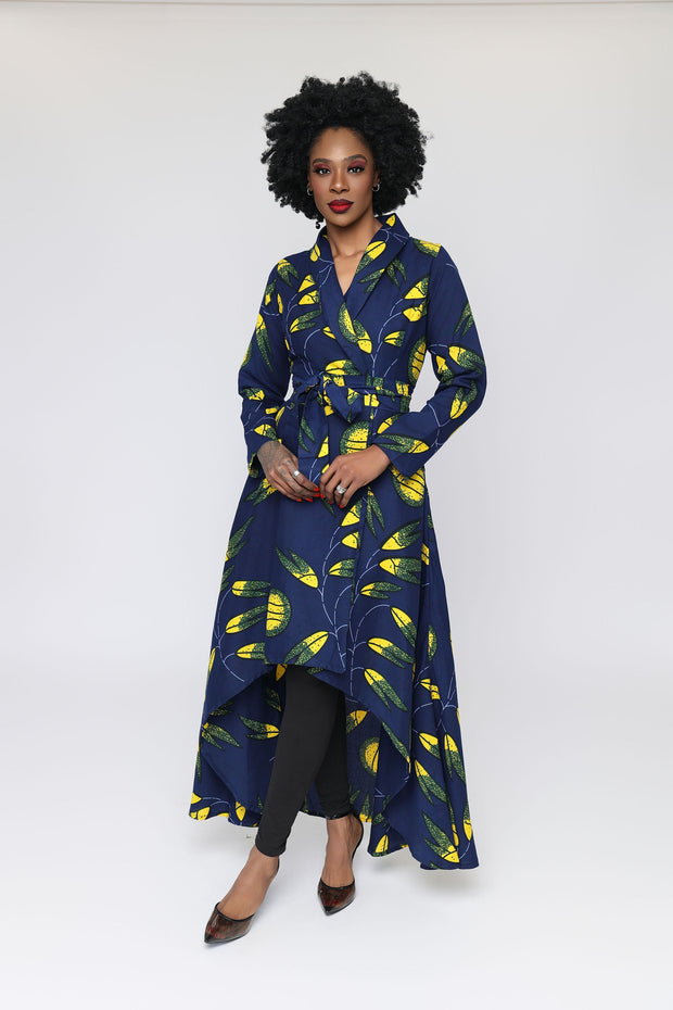 Tope African Print Wrap Dress