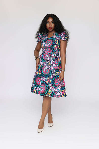 Ajibade African Print Dress