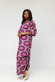 Ewami African Print Kaftan dress