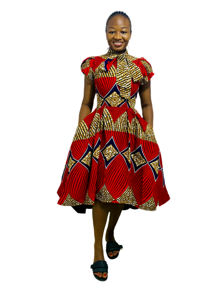 Kani African Print Dress