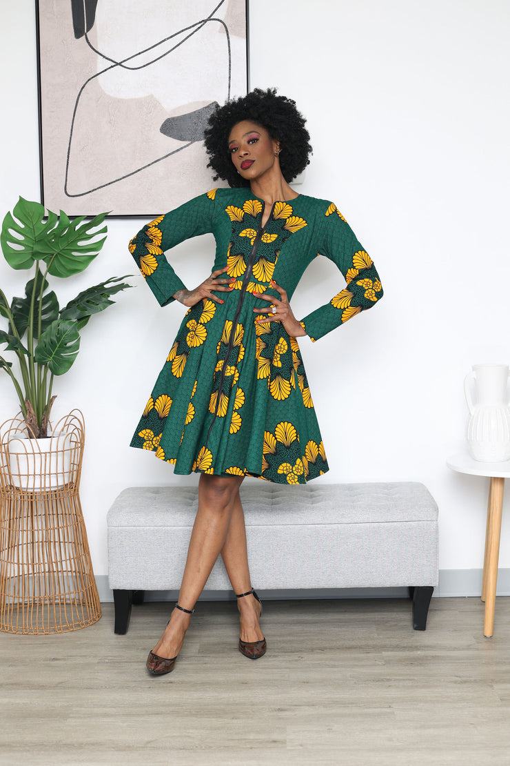 Tolani African Print Jacket Dress