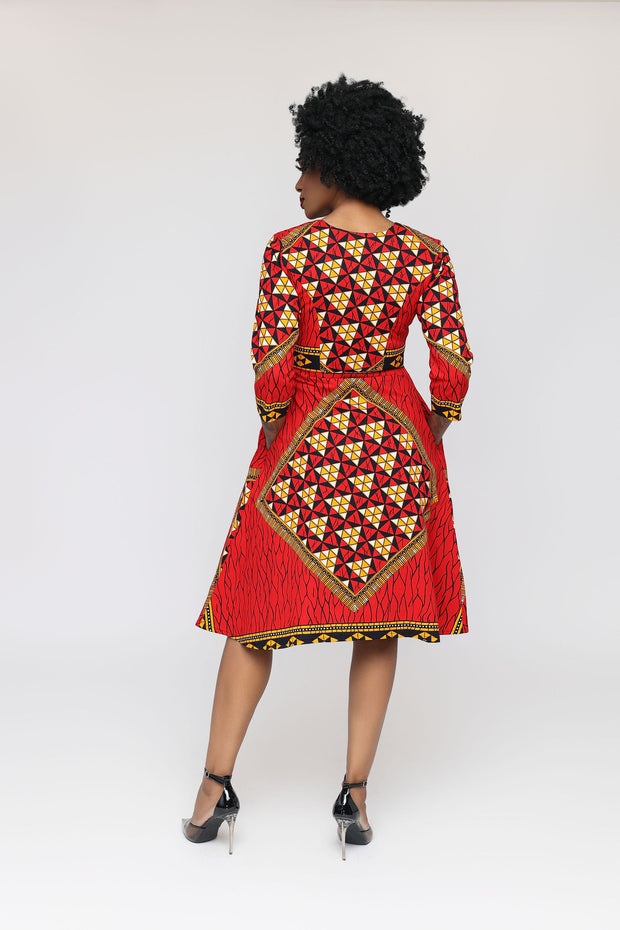 Aguda African Print Jacket Dress