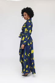 Tope African Print Wrap Dress