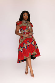 Kani African Print Dress