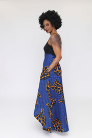 Boma high-low African Print Skirt