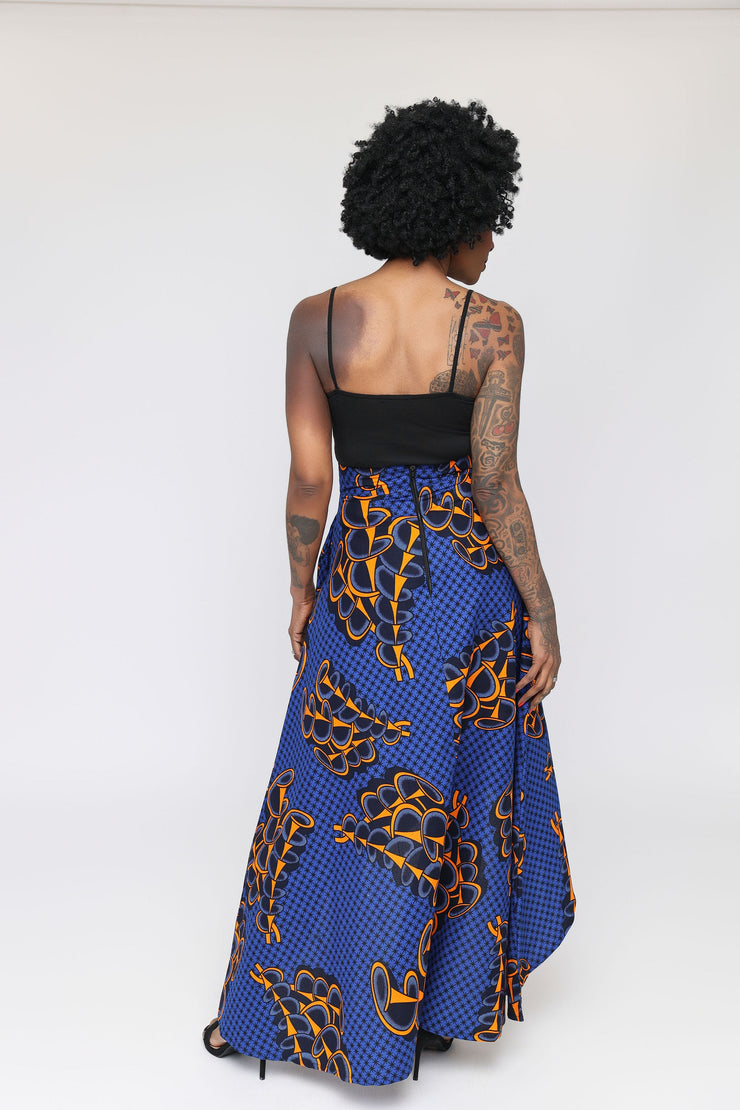 Boma high-low African Print Skirt