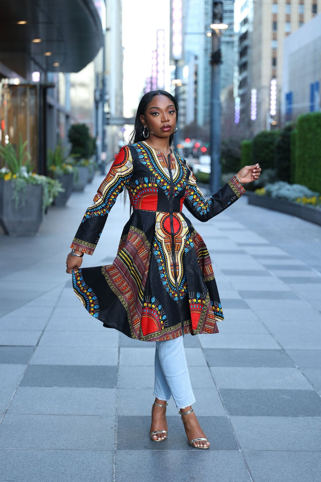 Modern dashiki dress hotsell